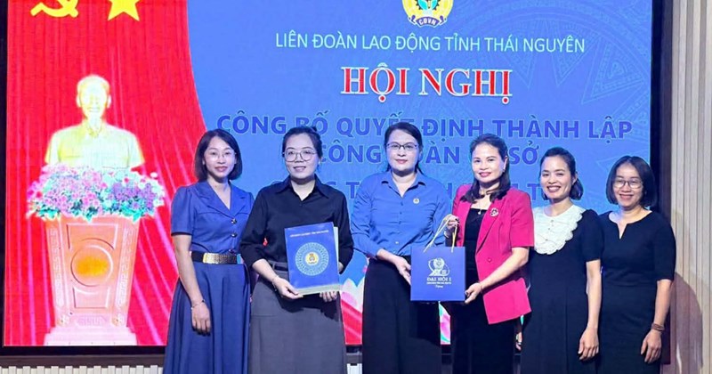 Thái Nguyên: Thành lập nghiệp đoàn cơ sở mới