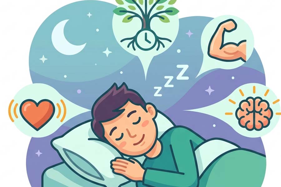 Sleep plays a decisive role in health and longevity. Graphics: Thien Nhan