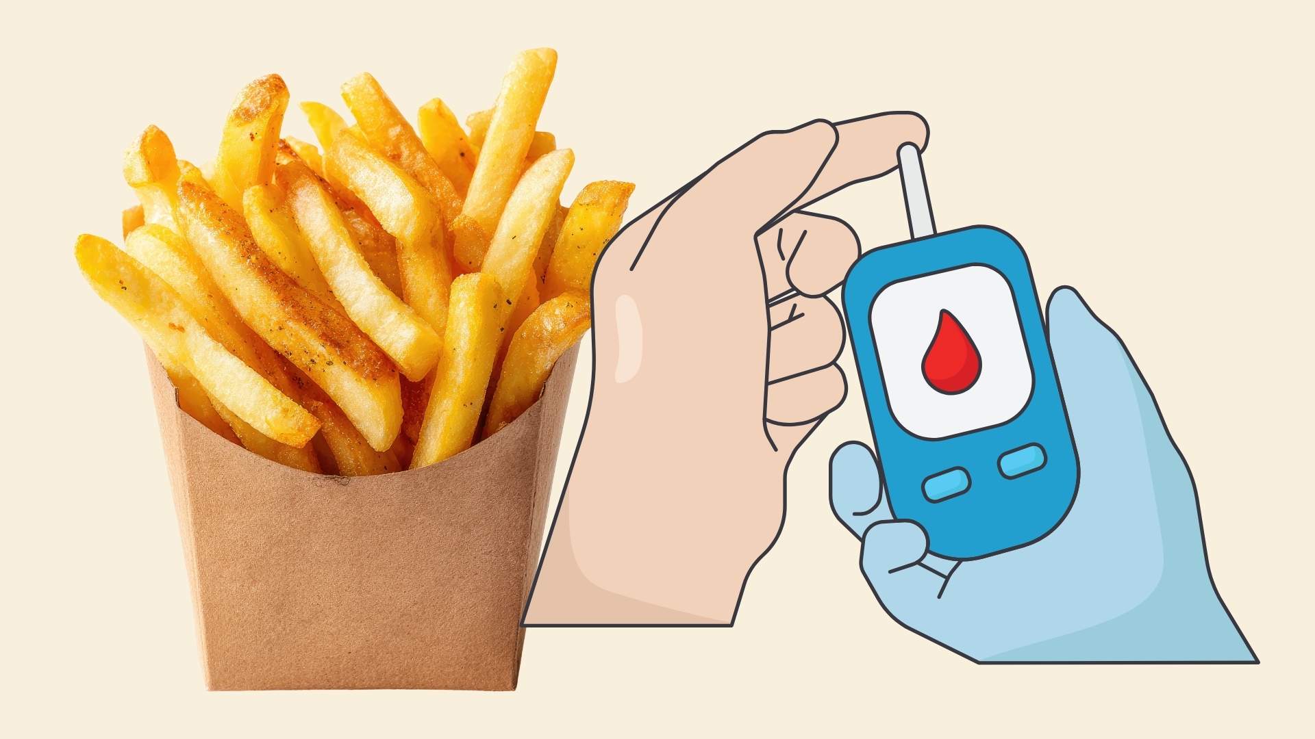 Fluctuación del azúcar en sangre después de comer patatas. Gráfico: Linh Dan