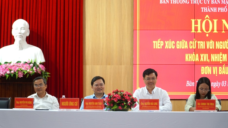 Cử tri 3 phường Tam Kỳ, Bàn Thạch,