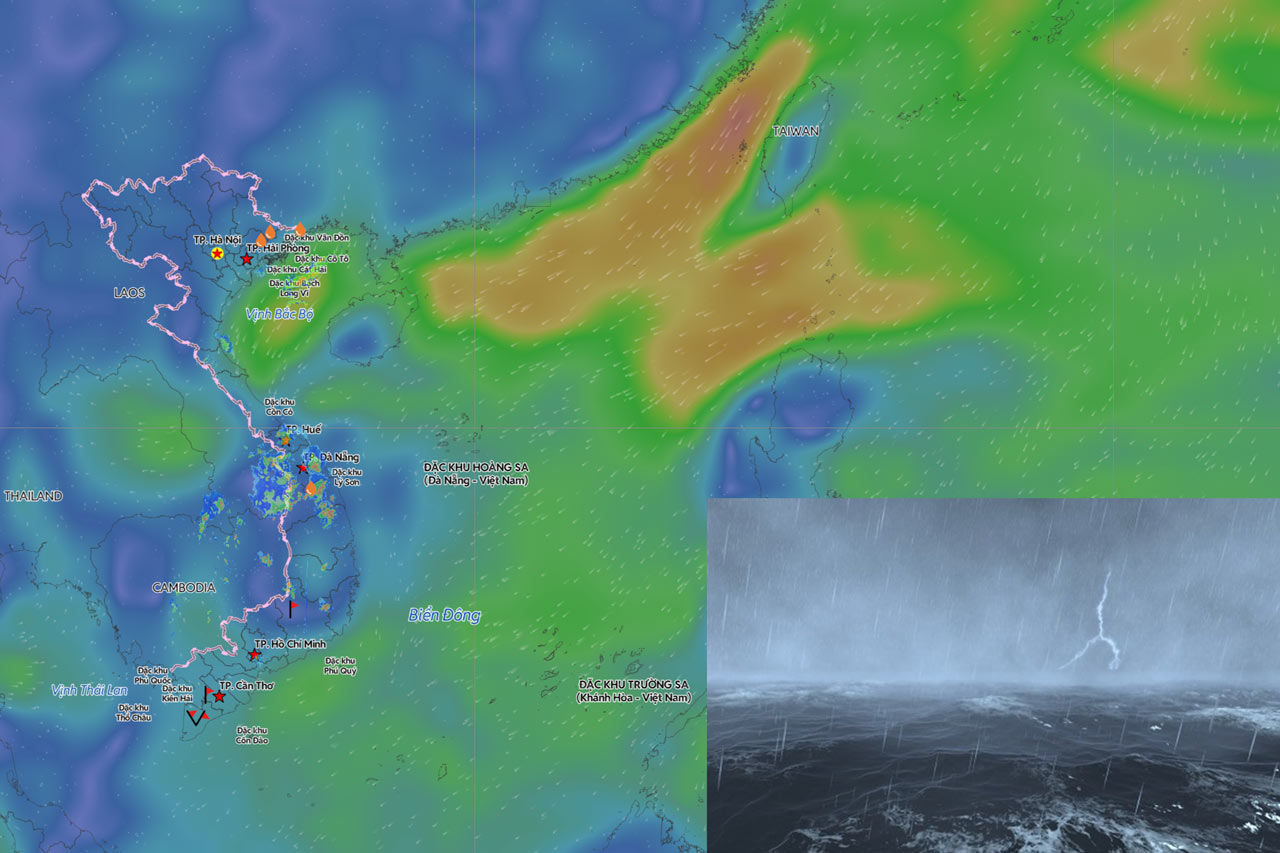 Forecast of bad weather in the next 2 days