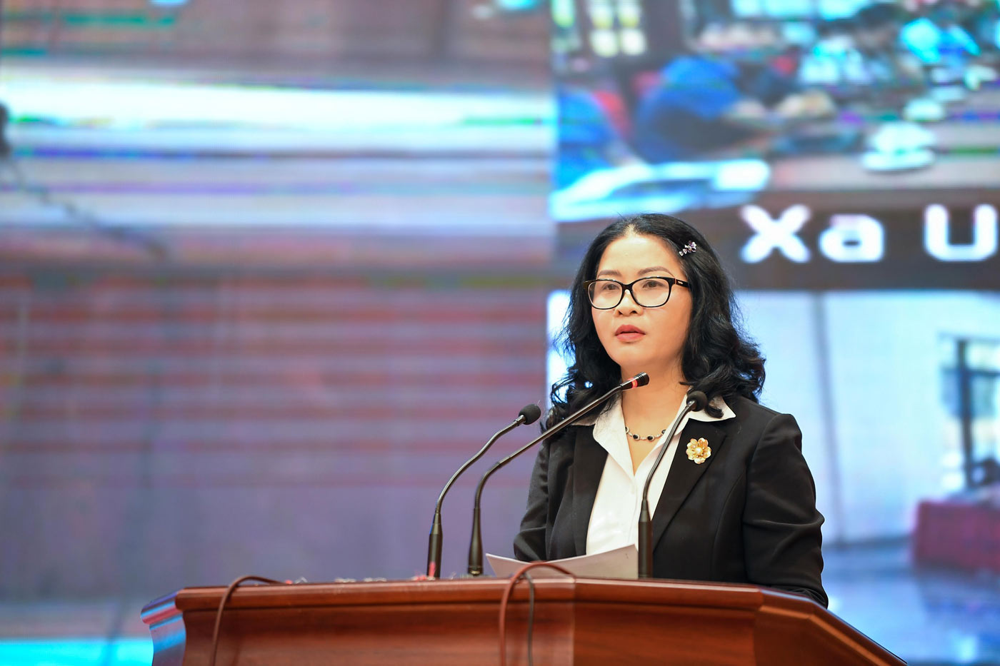 Prof. Dr. Nguyen Thi Lan - Director of Vietnam National University of Agriculture. Photo: Duong Trieu