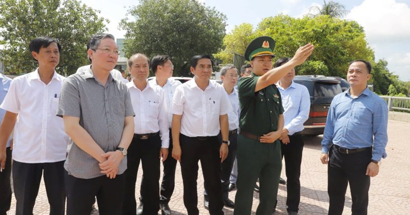 An Giang khảo sát đê biên giới sau kiến nghị của cử tri