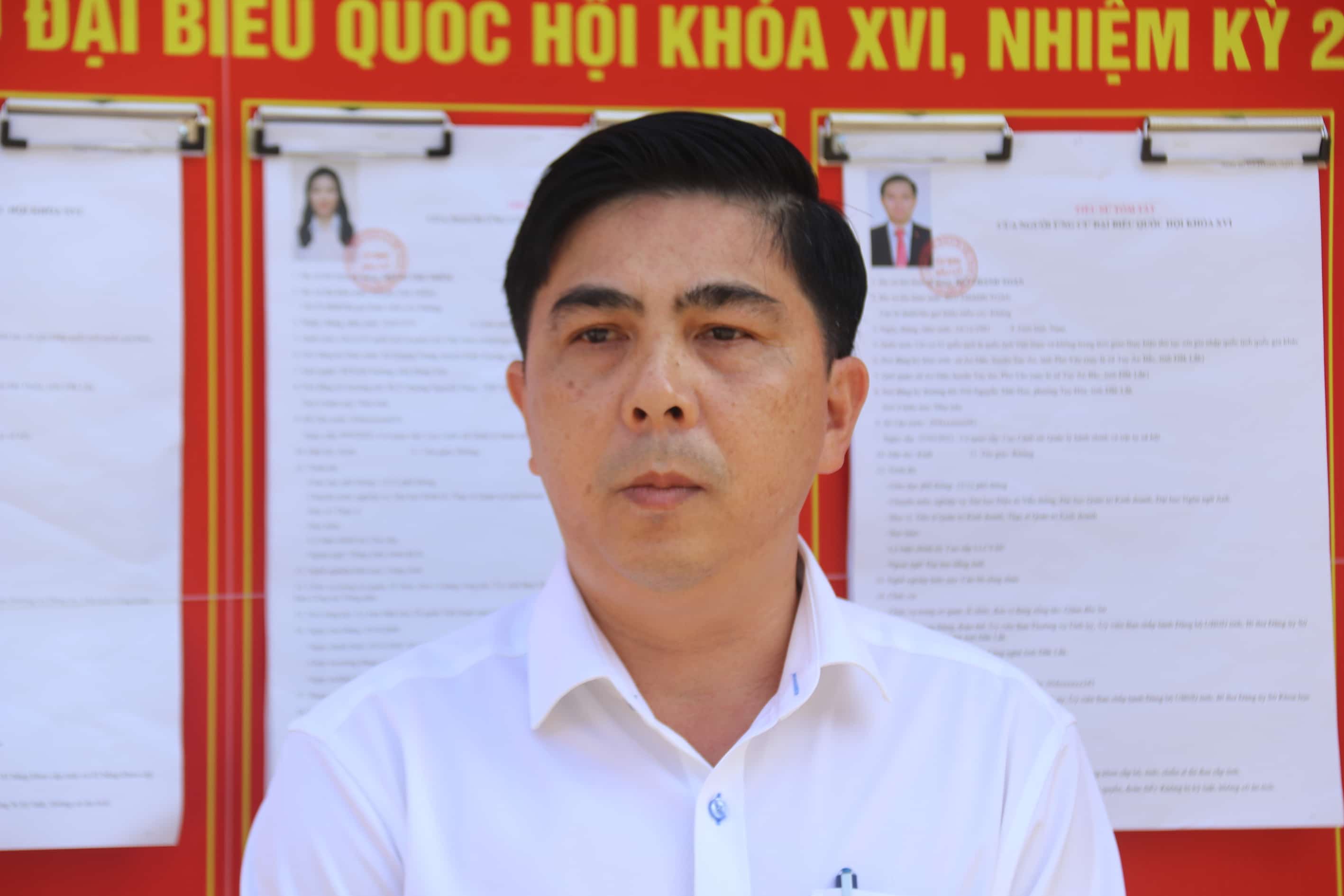 Ông Trần Công Hoan – Bí thư Đảng ủy, Chủ tịch HĐND phường Sông Cầu. Ảnh: Thanh Thúy