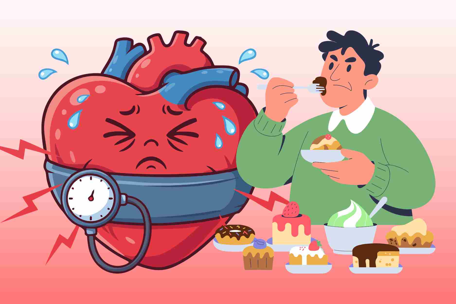 Warning signs that people with high blood pressure are consuming too much sugar