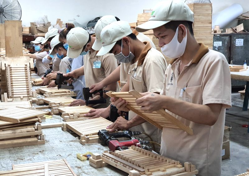 Workers who are a brother or a younger brother of a martyr are exempt from military service. Photo: Nam Duong