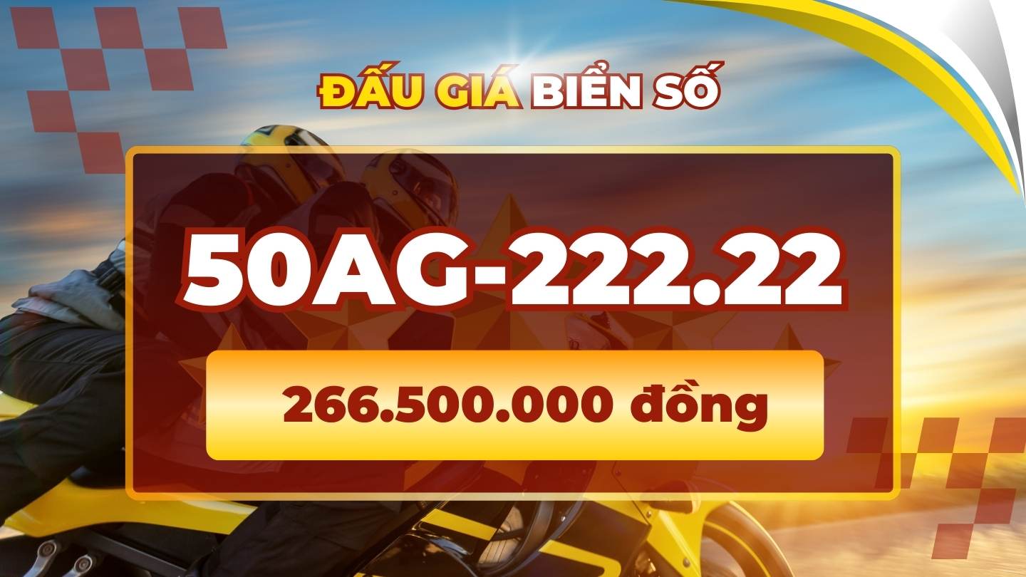 Revealing the most expensive motorbike license plates in the license plate auction on March 3rd