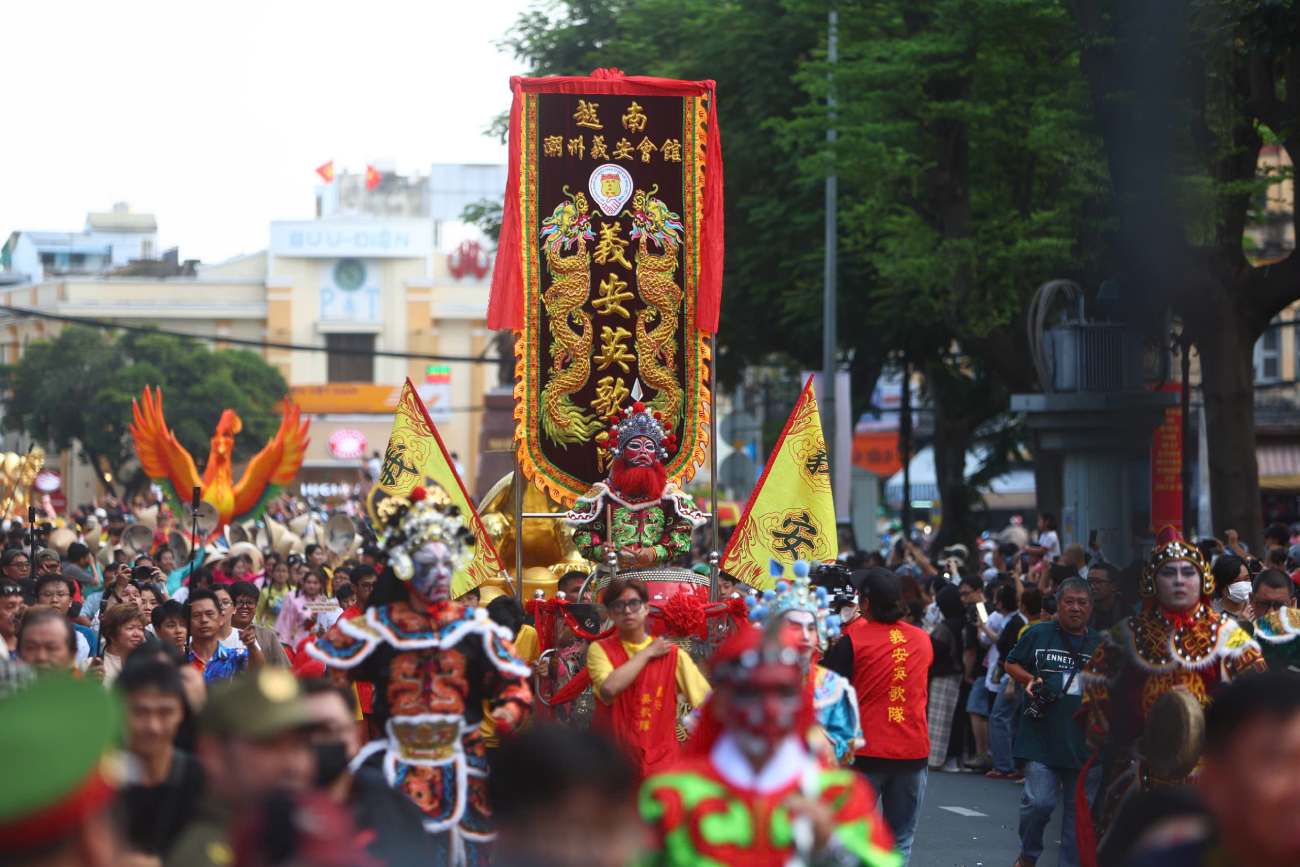 Tết Nguyên Tiêu còn gọi là Tết Thượng Nguyên, diễn ra vào rằm tháng Giêng hằng năm, là dịp lễ quan trọng của cộng đồng người Hoa sau Tết Nguyên đán. Ảnh: Thái Bảo. 