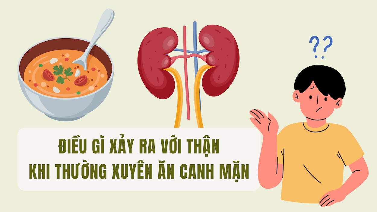 What happens to the kidneys when you regularly eat salty soup