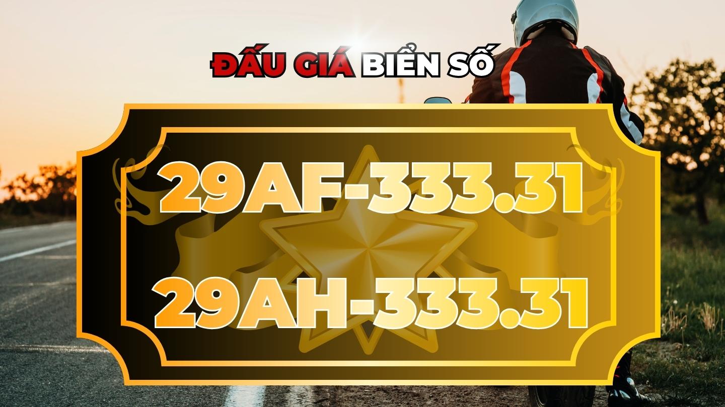 Un par de matrículas de motocicleta súper bonitas de Hanoi estarán presentes en la subasta del 30 de marzo