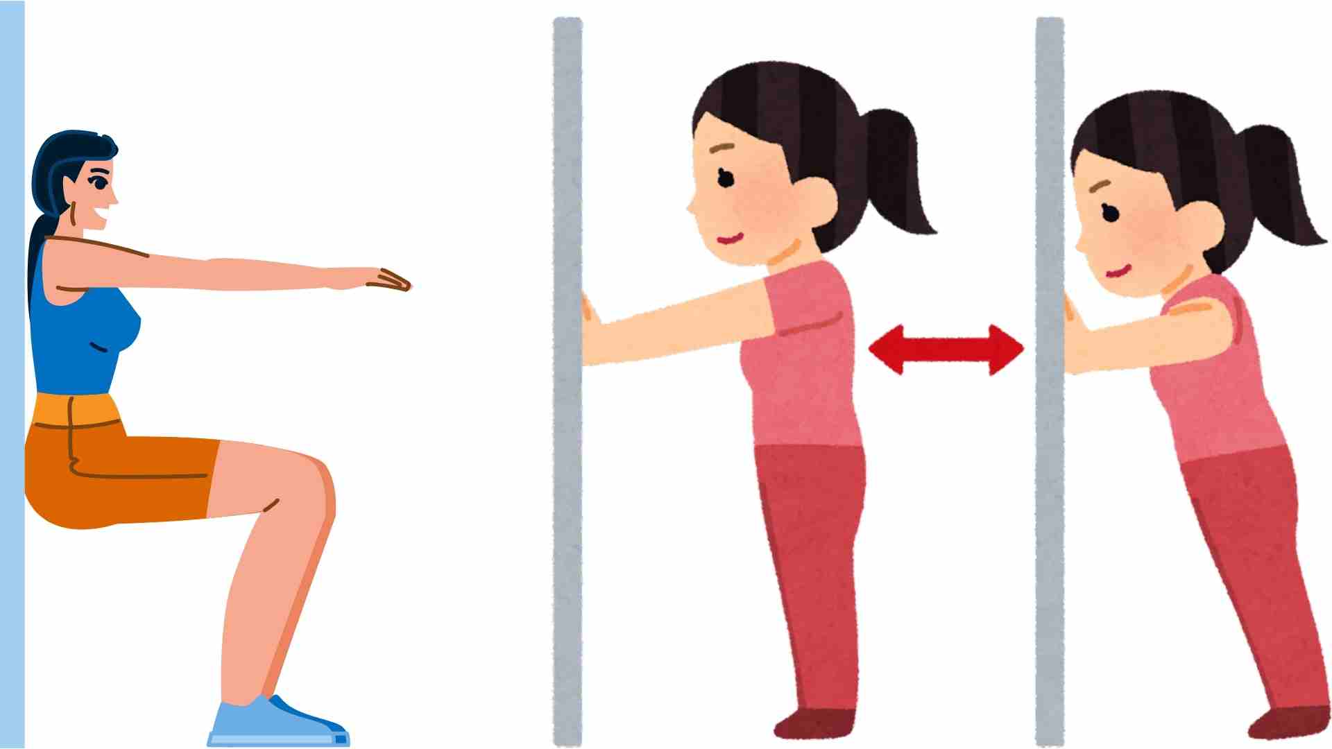 Some simple home exercises to help increase body strength. Graphics: Ha May