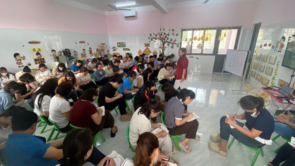 Thanh Hoa Trade Union takes care of the spiritual life of workers through the program "Day of Connecting Parents and Children". Photo: Thanh Hoa Trade Union