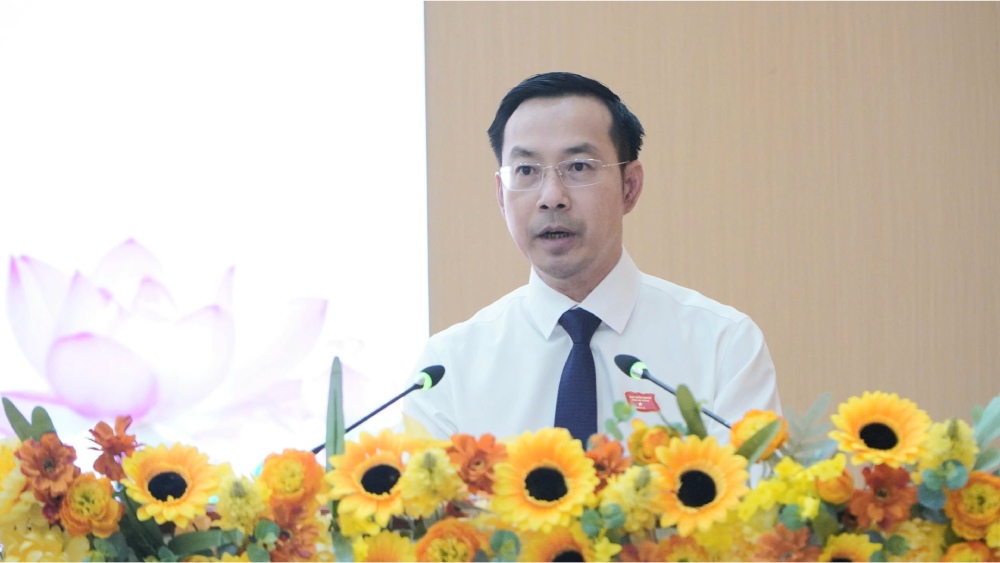 Mr. Nguyen Thanh Nhan was elected to hold the position of Chairman of An Giang Provincial People's Council for the 2026-2031 term. Photo: Nguyen Anh