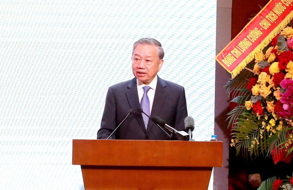 Tổng Bí thư Tô Lâm phát biểu chỉ đạo tại Hội nghị. Ảnh: Hiền Hòa