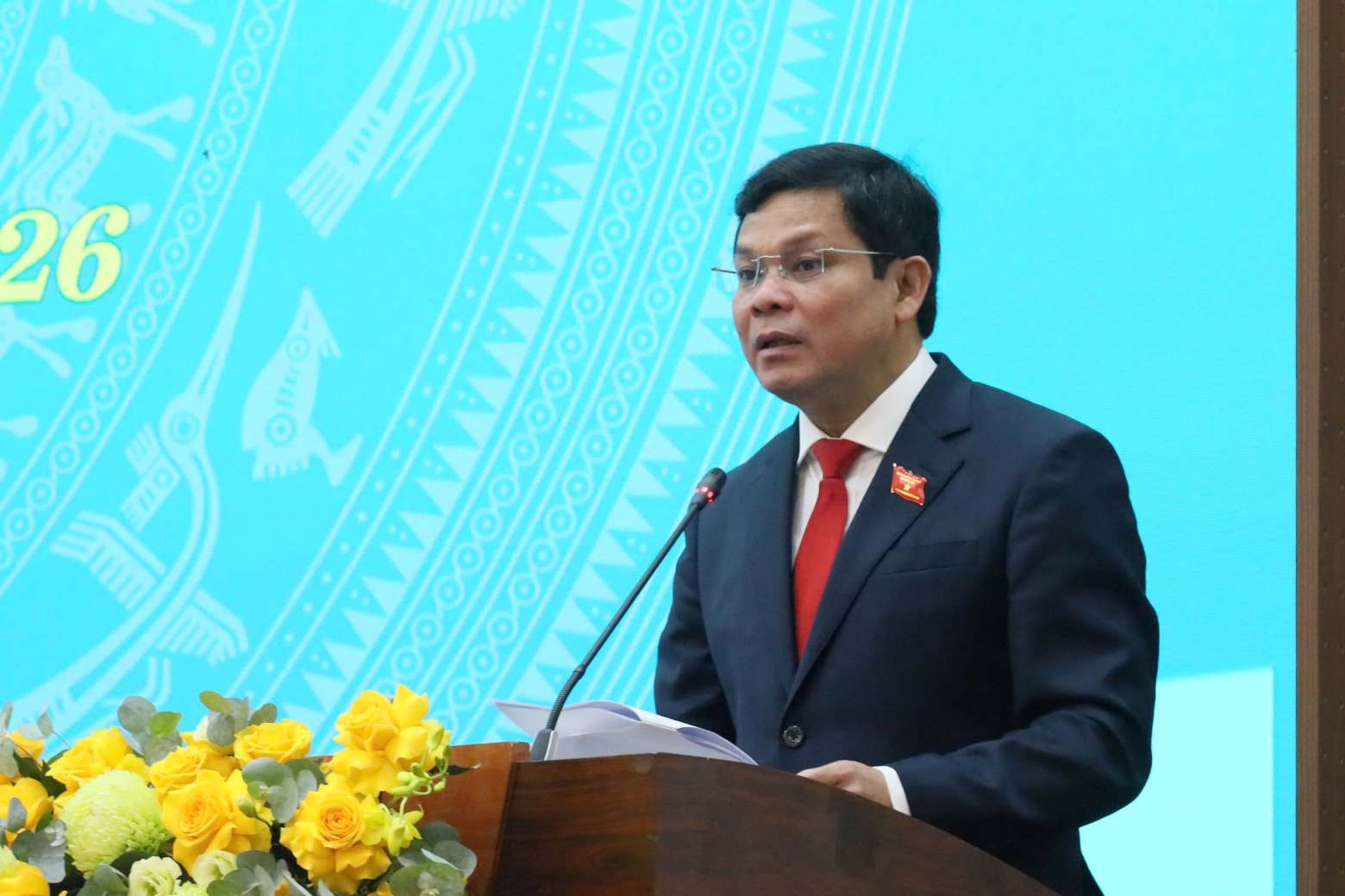 Mr. Nguyen Duc Tuy was elected to hold the position of Chairman of the XIV Provincial People's Council for the term 2026–2031. Photo: Nguyen Thanh