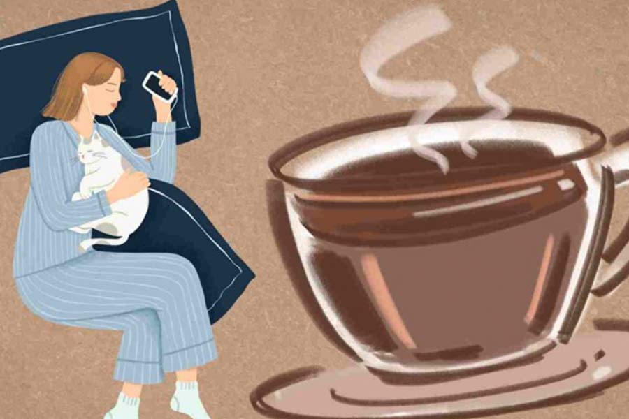 밤에 깊은 잠을 자고 휴식을 취하는 데 도움이 되는 음료. 그래픽: 호앙코이