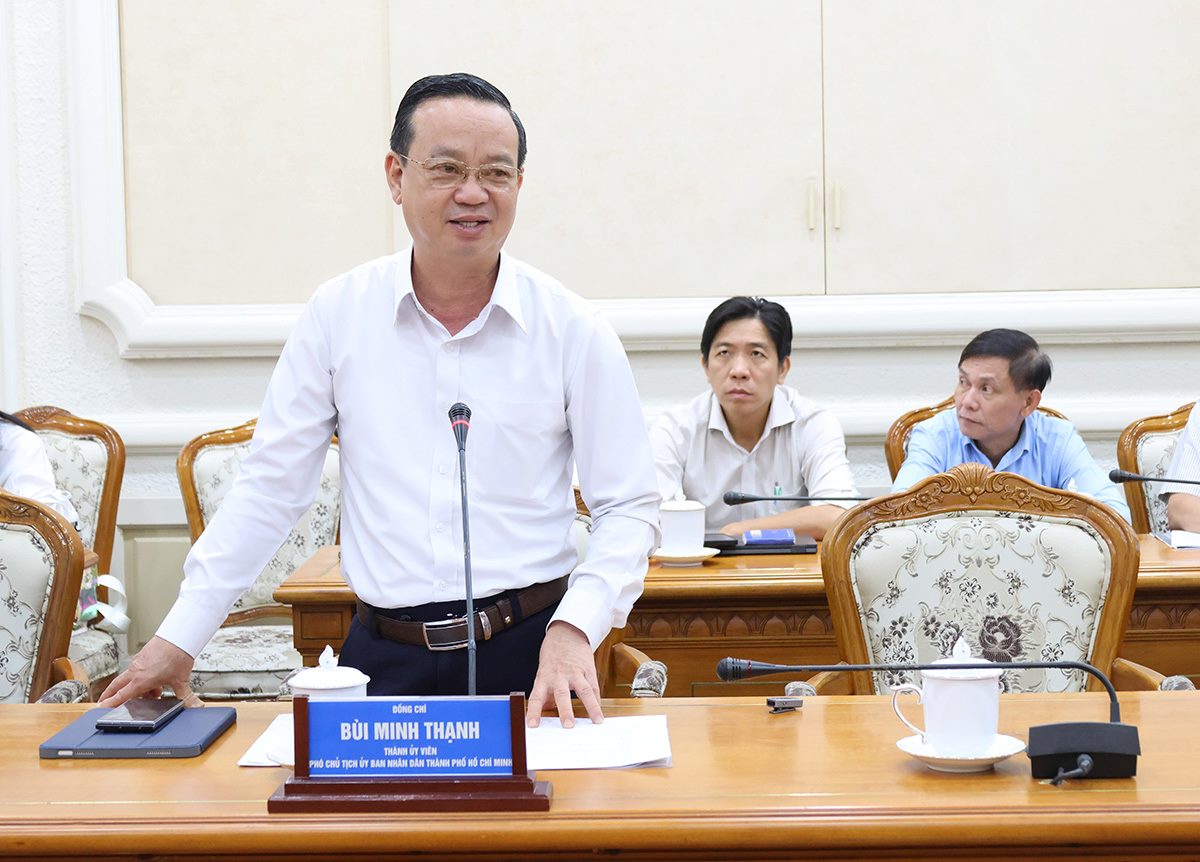 Phó Chủ tịch UBND TPHCM  Bùi Minh Thạnh.  Ảnh: Phượng Châu