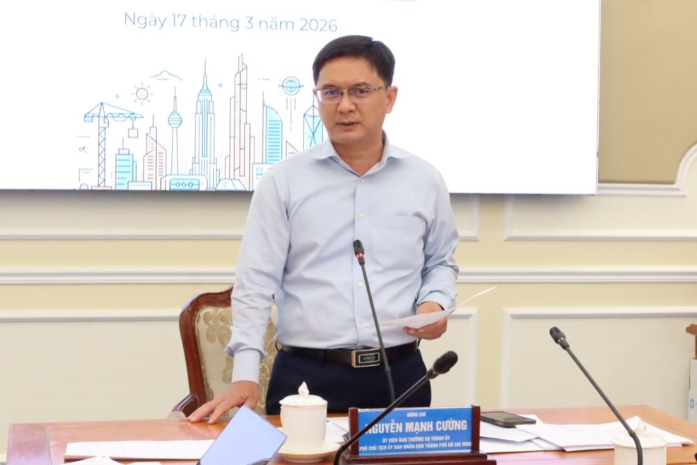 Phó Chủ tịch UBND TPHCM Nguyễn Mạnh Cường.  Ảnh: Minh Dung