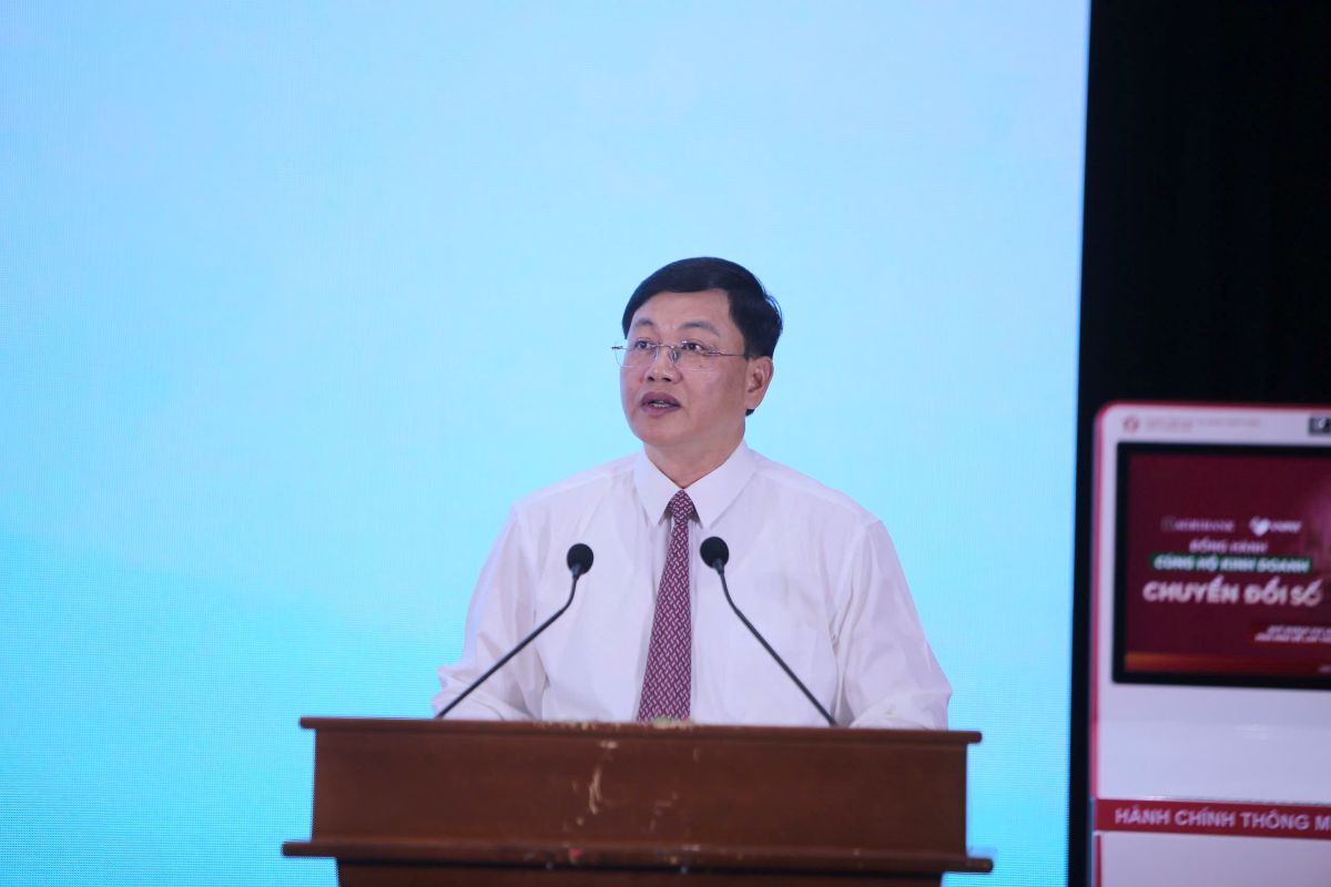 Ông Mai Xuân Liêm - Phó Chủ tịch UBND tỉnh Thanh Hóa phát biểu tại lễ ra mắt. Ảnh: Quách Du