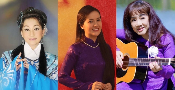 Thanh Thanh Tam, Hong Loan and Phuong Hong Thuy. Photo: Vietnamese Cai Luong, Bright Lights film crew.