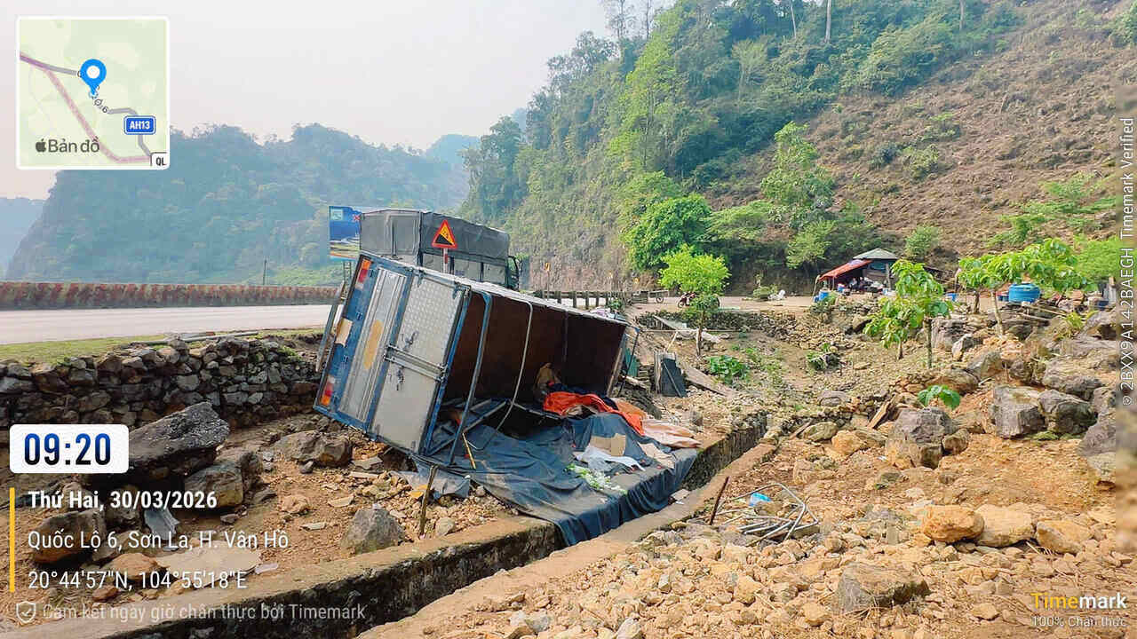 Escena del accidente en la Carretera Nacional 6. Foto: Unidad proporcionada