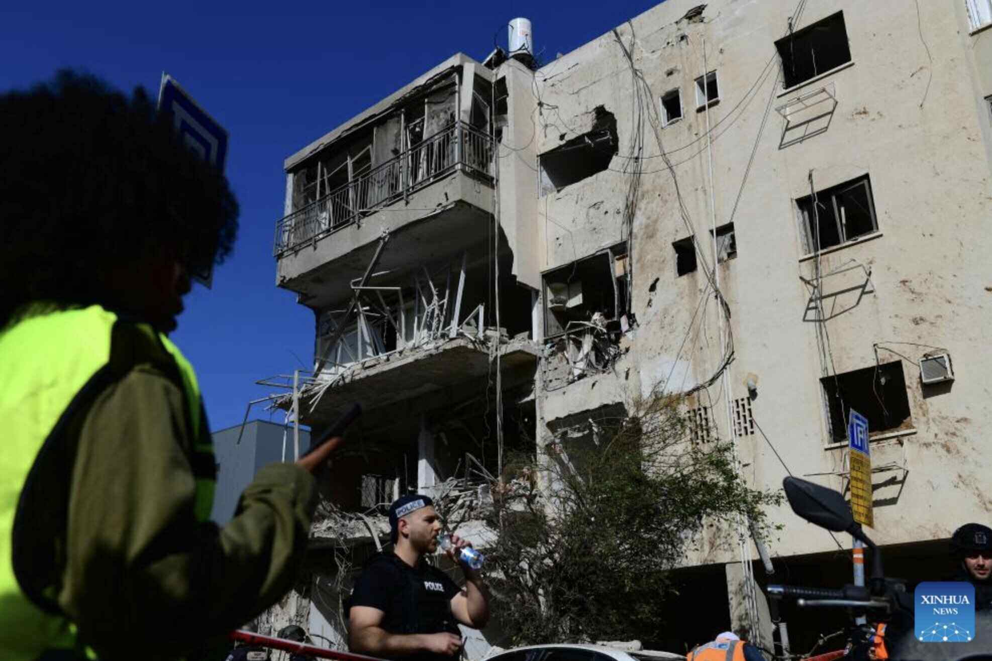 The capital of Israel after an attack on March 24. Photo: Xinhua