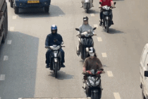 Primer calor de estación, la temperatura de la superficie de la carretera de Hanoi supera los 40 grados C