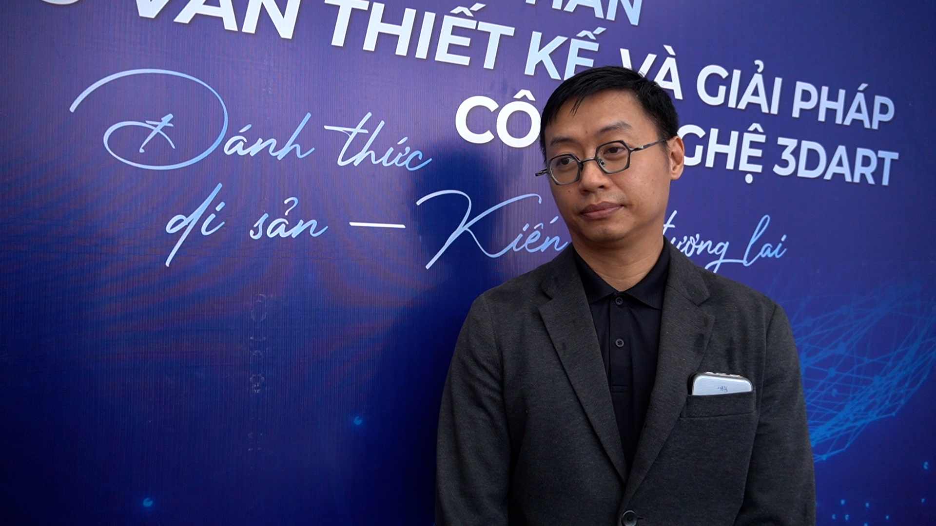 Giám đốc Công ty Tư vấn thiết kế và Giải pháp công nghệ 3D Art Đinh Việt Phương. Ảnh: Phương Anh