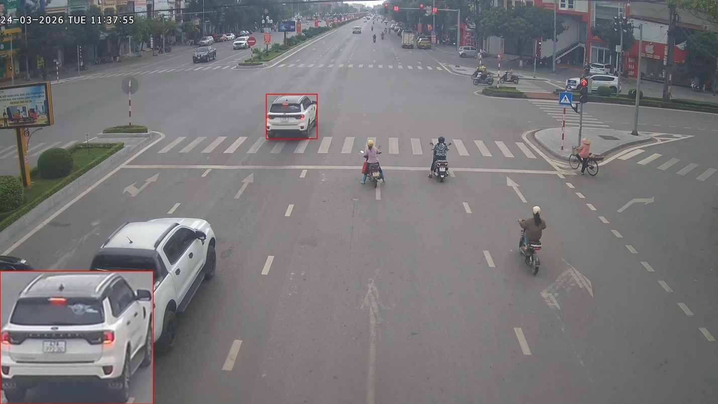 Image of the violating vehicle. Photo: Hung Yen Provincial Police