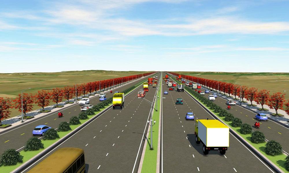 Perspectiva del proyecto de mejora y ampliación de la carretera provincial 293, provincia de Bac Ninh. Foto: Inversor