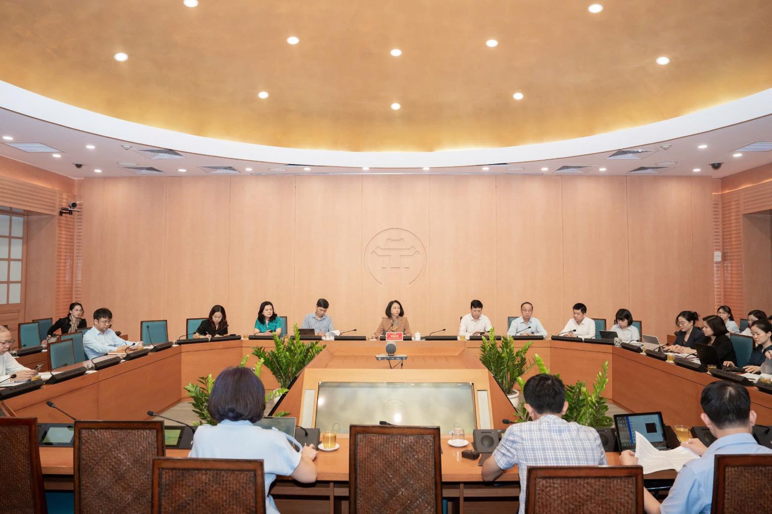 Quang cảnh cuộc họp. Ảnh: Phạm Linh