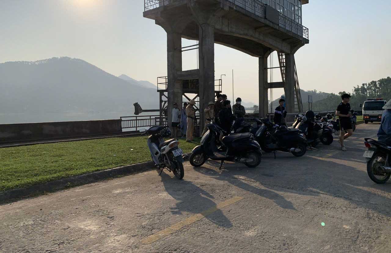 Khe Xai dam - where a male student just died from drowning. Photo: Hoang Anh