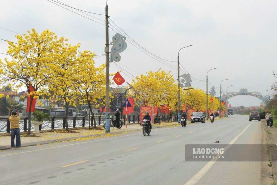 After completing the bidding for contractor selection, the road connecting National Highway 32 with District Road 73B in Tam Nong commune will be deployed. Photo National Highway 32 in Tam Nong commune: To Cong