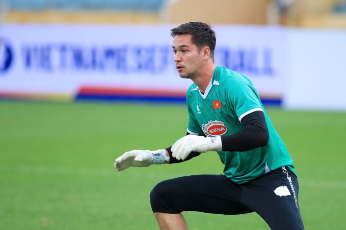 Thủ môn Nguyễn Filip có thể được trao cơ hội bắt chính cho tuyển Việt Nam. Ảnh: Minh Dân