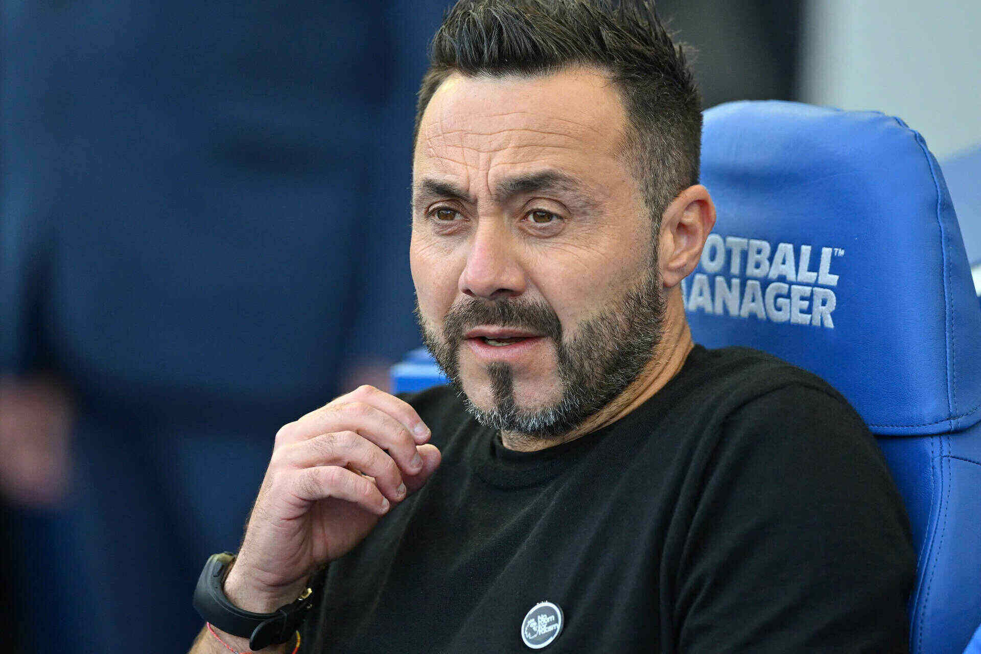 Roberto De Zerbi when he was still leading Brighton. Photo: AFP