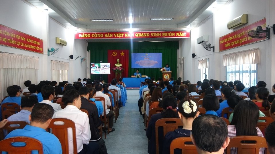 2026년 1분기 빈롱 노동조합 활동 중간 결산 회의 전경. 사진: 호앙록