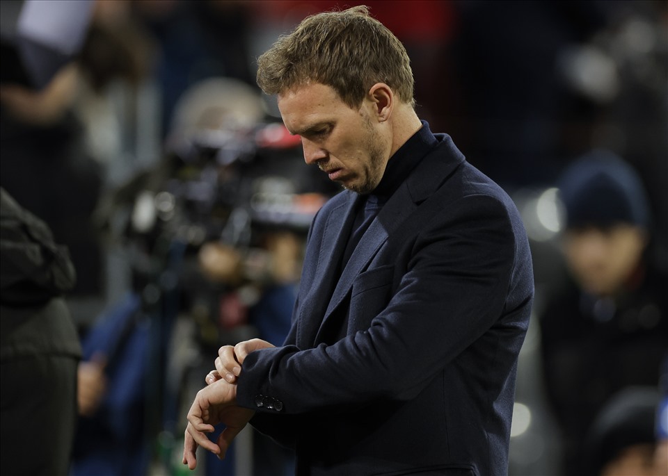 Coach Julian Nagelsmann of the German team. Photo: AFP