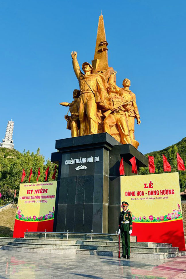 Di tích lịch sử chiến thắng Núi Bà. Ảnh: Ngọc Minh