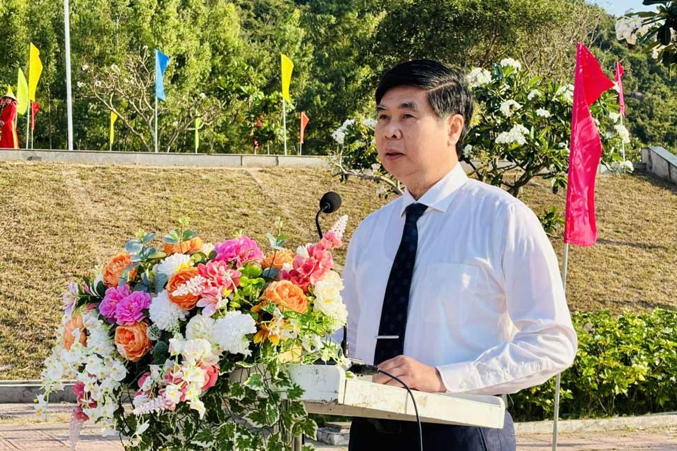 Phó Chủ tịch UBND tỉnh Gia Lai Lâm Hải Giang phát biểu. Ảnh: Ngọc Minh