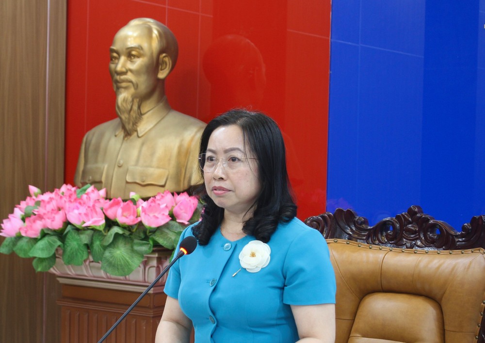 Theo bà Thái Thu Xương, để triển khai thực hiện các mục tiêu đề ra trong năm 2026, các cấp công đoàn tiếp tục thực hiện 1 số nhiệm vụ trọng tâm. Ảnh: Quỳnh Chi