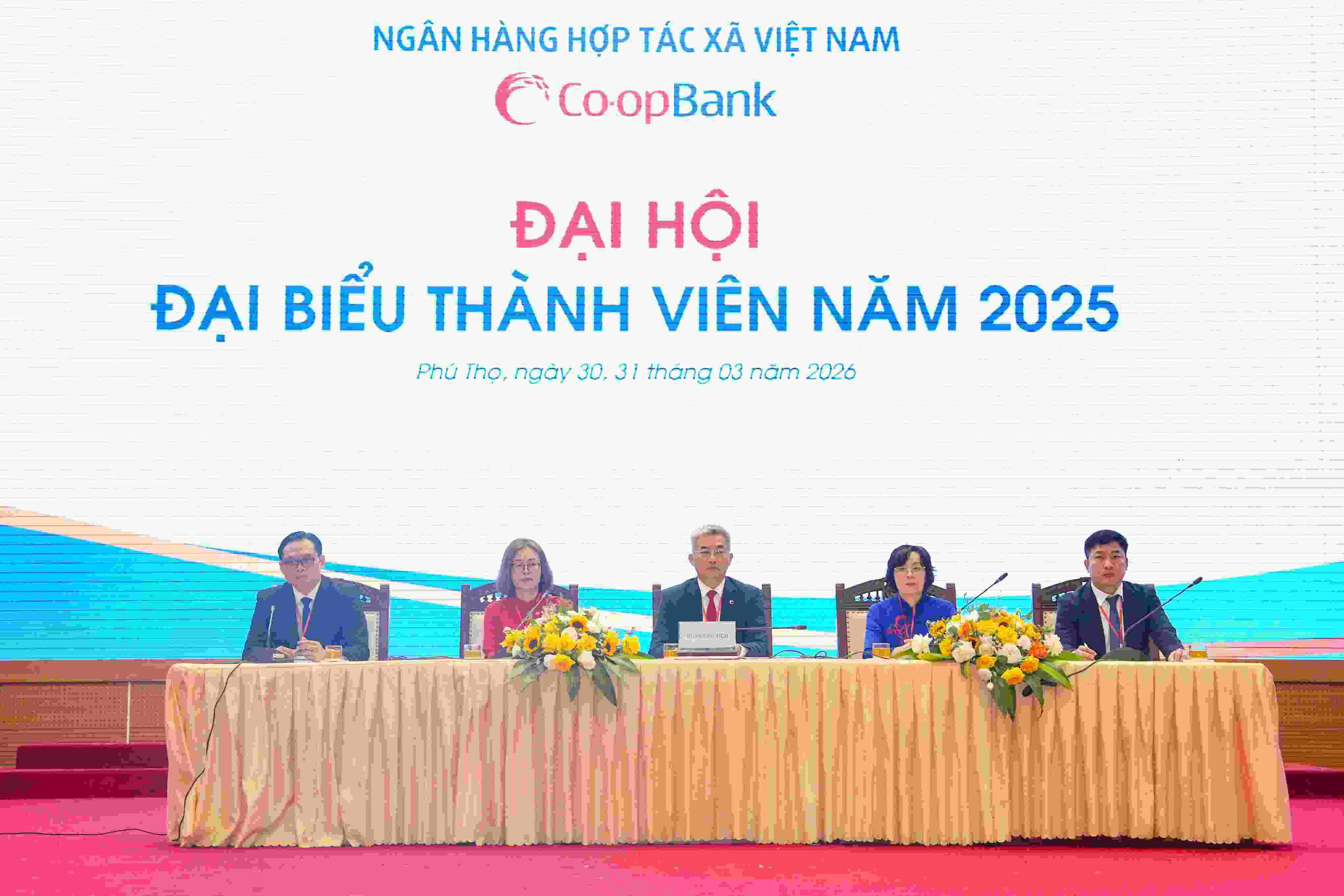 On March 30 and 31, 2026, at the Phu Tho Provincial Convention Center, Vietnam Cooperative Bank (Co-opBank) solemnly held the 2025 Member Congress. Photo: Hoang Giap.