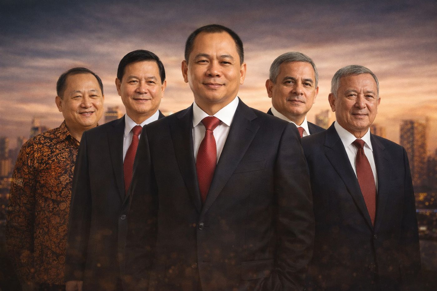 Billionaire Pham Nhat Vuong leads the top richest people in Southeast Asia. Graphics: Minh Huy