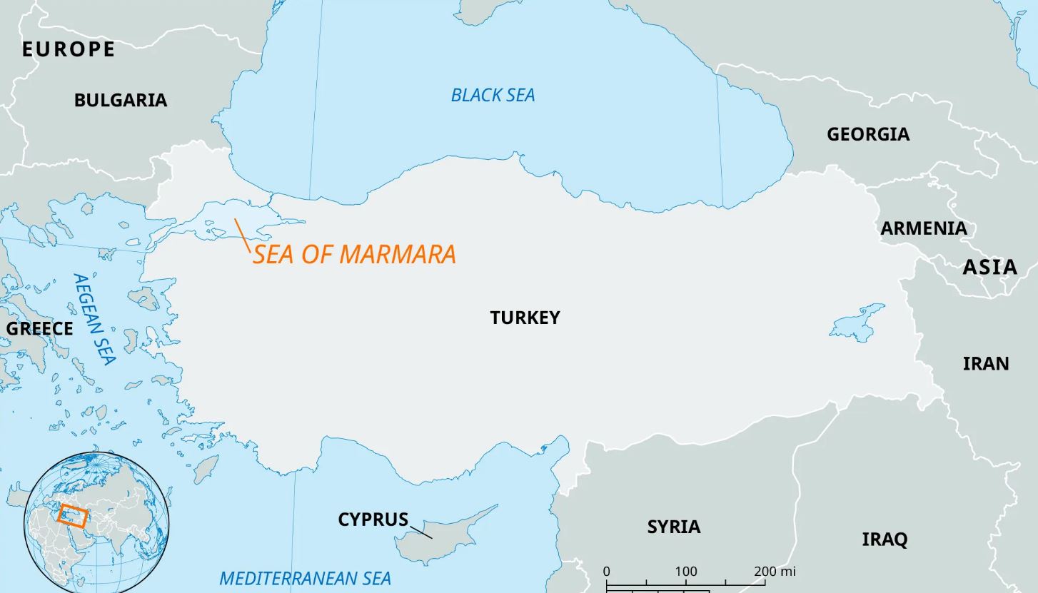 The US may be developing a plan B to control oil and gas in the Persian Gulf based on the "4 Sea Project": Black Sea, Marmara Sea, Aegea Sea and Mediterranean. Photo: Britannica Encyclopedia