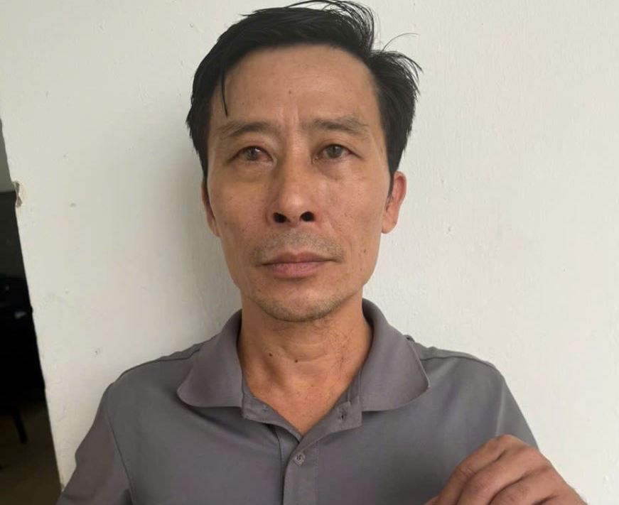 Subject Hoang Van Duc was prosecuted for the act of illegally possessing narcotics. Photo: Hung Yen Provincial Police