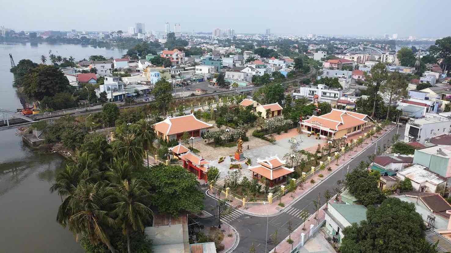 Đền thờ Nguyễn Hữu Cảnh, phường Trấn Biên, tỉnh Đồng Nai. Ảnh: HAC