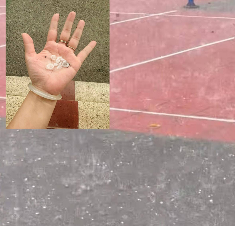 Viên đá với đường kính lớn rơi xuống Cao Bằng. Ảnh: NDCC