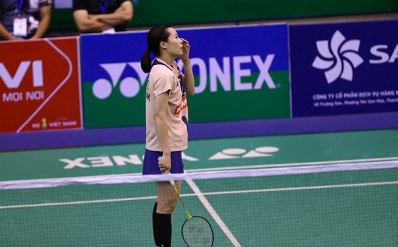 Tennis player Nguyen Thuy Linh of the Vietnam Badminton Team. Photo: Thanh Vu