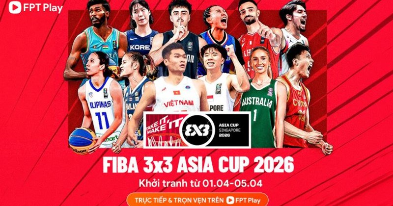 Xem trực tiếp Giải bóng rổ 3x3 châu Á FIBA 2026 ở đâu?