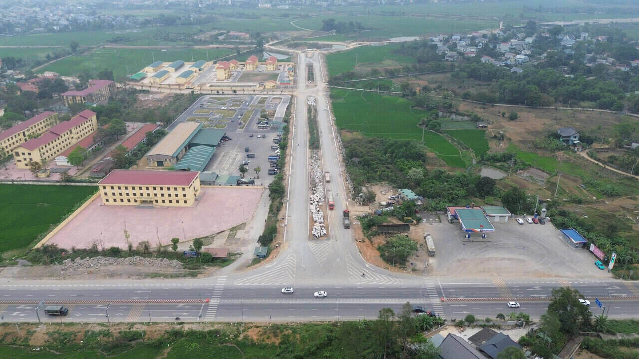 Vue d'ensemble du projet reliant la rue Trần Hưng Đạo à la route nationale 6. Photo: Minh Nguyễn