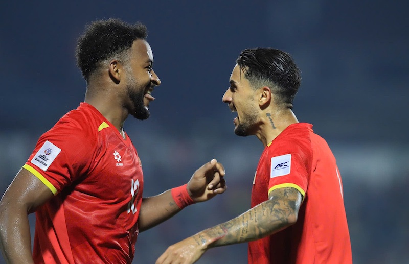 Tuyển Việt Nam giành vé dự VCK Asian Cup 2027 với tư cách đội nhất bảng F. Ảnh: Minh Dân